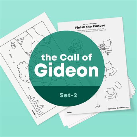 The Call of Gideon-Drawing Coloring Pages Printable For Kids Lesson ...