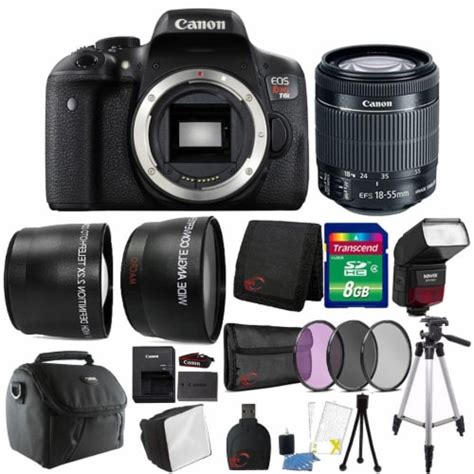 Canon Eos Rebel T6i 24.2mp Dslr Camera With 18-55mm Lens , Ttl Flash And Accessories, 1 - Kroger