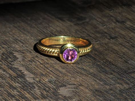 Pink Garnet & Gold Ring – Gold Handmade Jewelry | Ancient Roads Jewelry