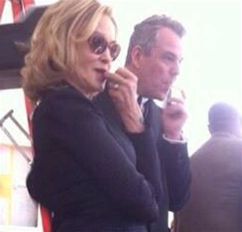 AHS: Coven - Jessica Lange and Danny Huston on the set of Coven | Jessica lange american horror ...