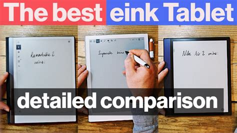 Remarkable 2 vs Supernote A5X vs Boox Note Air 2 - in-depth comparison ...