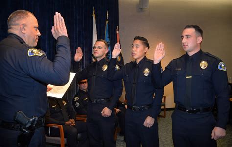 Anaheim PD promotes three and welcomes trio of new officers to its ...