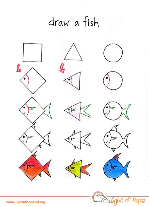 Fish Market Drawing Easy For Kids