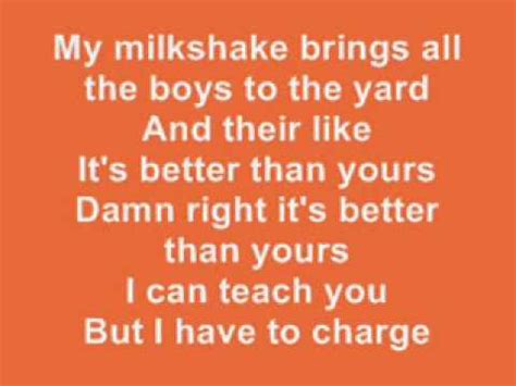 Kelis - Milkshake LYRICS - YouTube