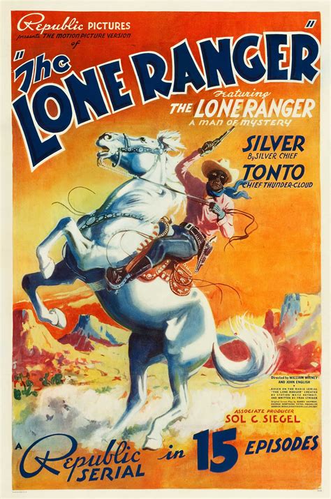 1938 the Lone Ranger Movie Poster 13x19 Photo Print - Etsy