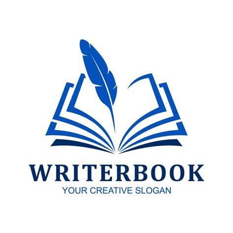 writerbook vector logo 7688763 Vector Art at Vecteezy