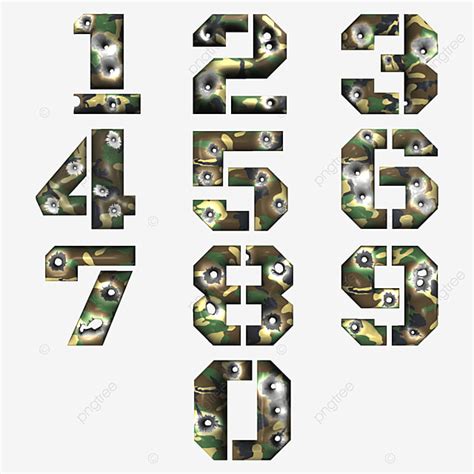 Font Number 3d Images, 3d Numbers Military Font, Military, Army ...