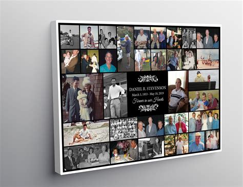 Funeral Memorial Photo Collage Funeral Display Funeral - Etsy