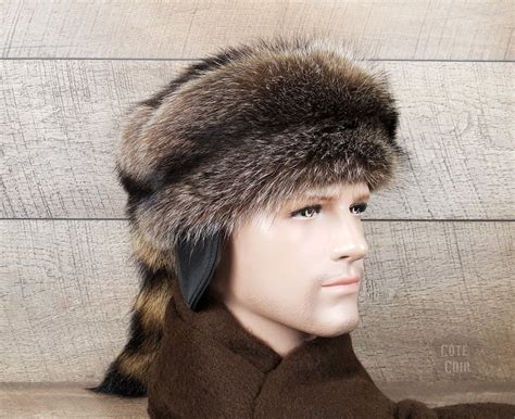 Davy Crockett Hat Daniel Boone Fur Hat Genuine Coonskin Hat - Etsy