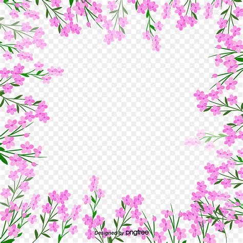 Floral Border Design PNG Picture, Floral Border Design, Graphic Design, Flowers, Frame PNG Image ...