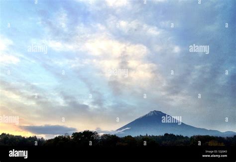 Mt Fuji at sunrise Stock Photo - Alamy