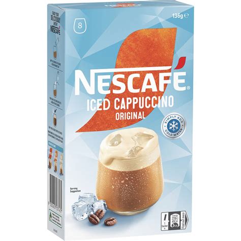 Nescafe Iced Cappuccino Original Coffee Sachets 8 Pack | Woolworths