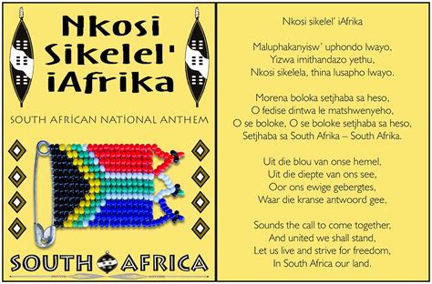 Hosi Katekisa Afrika lyrics (Missing Tsonga verse of SA National Anthem) – VIV Lifestyle Magazine