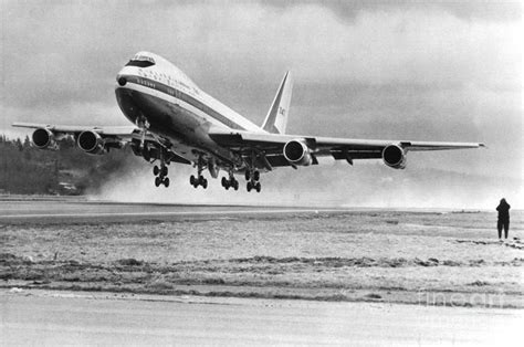 First Takeoff Of Boeing 747 Photograph by Bettmann - Pixels