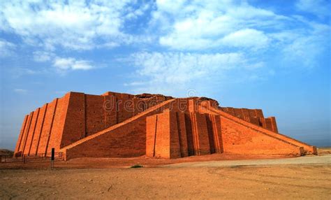 Restored Ziggurat in Ancient Ur, Sumerian Temple, Iraq Stock Image - Image of monument, iraq ...