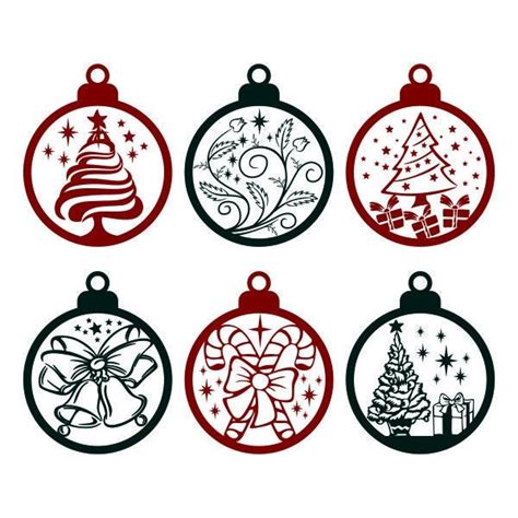 Christmas Ornament Cuttable Design SVG PNG DXF & Eps Designs - Etsy ...