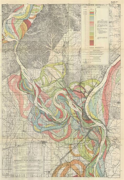 Evolving path of the Mississippi River | FlowingData