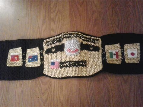 Crochet Fanatic: NWA WORLD HEAVYWEIGHT CHAMPIONSHIP BELT