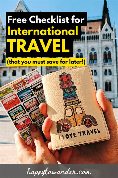 [FREE] International Travel Checklist: 50 Things to Do Before ...