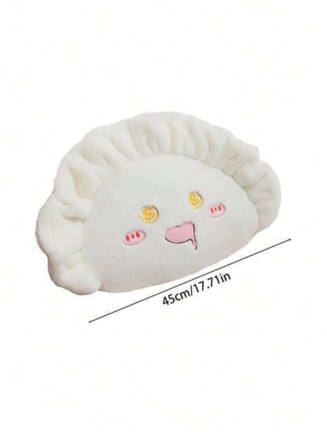 Dumpling Shaped Plush Pillow Toy Cute Dumpling Facial Expressions Stuffed Toy | SHEIN USA