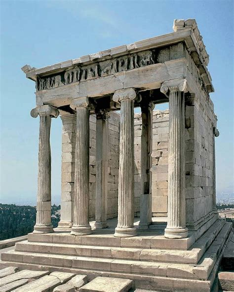 Temple of Athena Nike, Athens. The temple of Athena Nike stands in the southwest corner of the ...