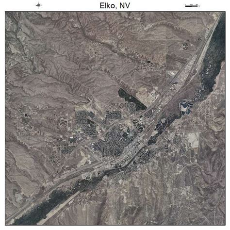 Aerial Photography Map of Elko, NV Nevada