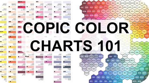 Copic Color Charts + Why They're Useful! (Featuring HEX CHART!) - YouTube