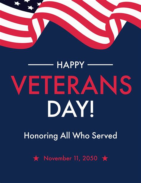 FREE Veterans Day Flyer 2024 Templates & Examples - Edit Online & Download | Template.net