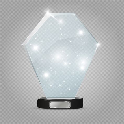 Premium Vector | Glass trophy award. illustration