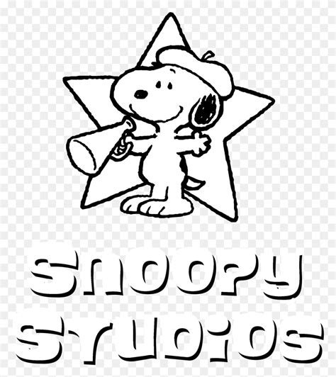 Snoopy Studios Logo Black And White Snoopy Director, Symbol, Trademark ...