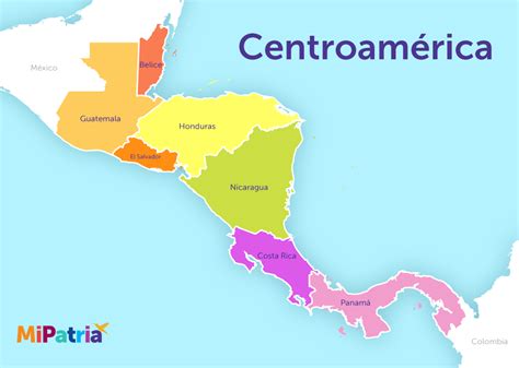 Mapa de Centroamérica - MIPATRIA.NET