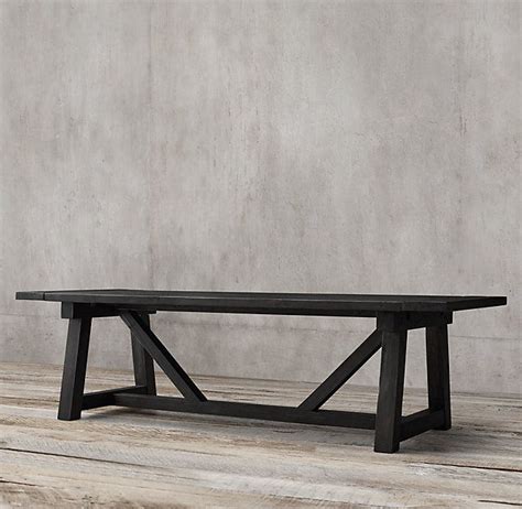 Salvaged Wood Beam Rectangular Extension Table | Contemporary wood dining table, Concrete dining ...