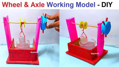 wheel and axle working model for science project exhibition - diy water ...