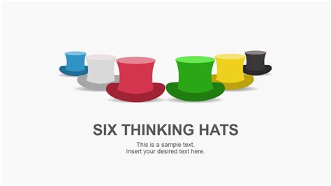 De Bono's Six Thinking Hats PowerPoint Template - SlideModel