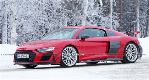 Last Hurrah? Audi R8 GT With High-Performance Parts Spotted Testing In The Snow | Carscoops