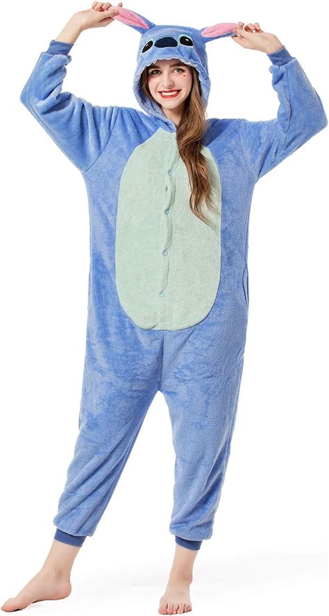 Buy Halloween Stitch Onesie Costume Unisex-adult Animals Stitch Pajamas Online at Lowest Price ...