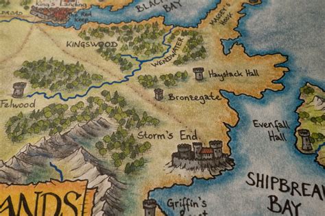 STORM'S END (Hand-Drawn Westeros Map Detail) | Westeros map, How to ...