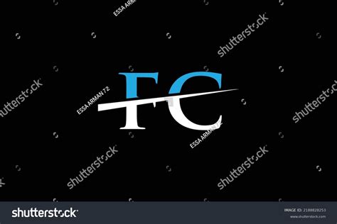 Fc Logo Monogram Modern Design Template Stock Vector (Royalty Free ...