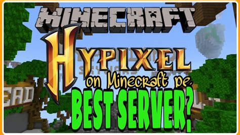 Hypixel in Minecraft Pocket/Bedrock Edition! | Hyperlands | Server Review - YouTube