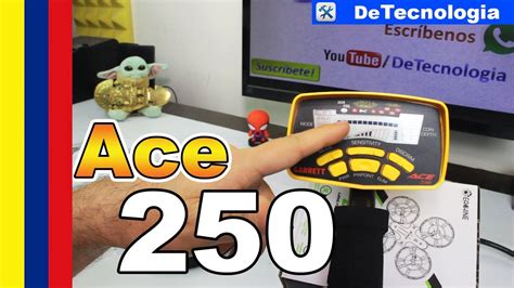 Garrett Ace 250 Manual Funcionamiento - ¿Dónde conseguir un detector de metales en Cali? - YouTube