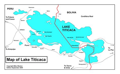 Map of Lake Titicaca, Peru, Lake Titicaca Map | Lake titicaca, Lake, Peru