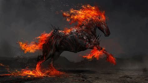 Fire horse, Horsemen of the apocalypse, Horse wallpaper