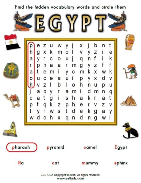 Egypt Worksheets | Free Worksheets Samples