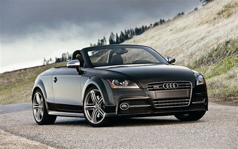 HD wallpaper: Audi TTS Roadster TFSI 2011, black audi convertible car ...