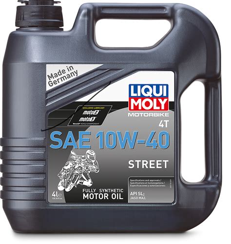 Liqui Moly 4 Liter 10W-40 Fully Synthetic Motorcycle Engine Oil Street ...