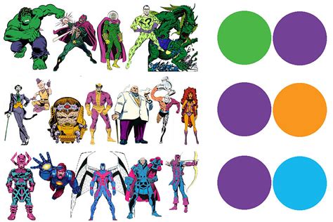 Superhero Color Theory: Secondary Characters