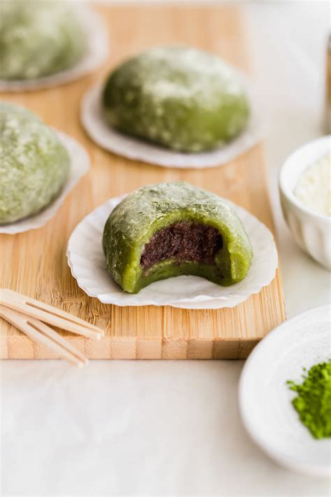 Matcha Red Bean Mochi | Sift & Simmer