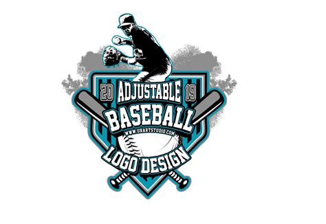 BASEBALL ADJUSTABLE VECTOR LOGO DESIGN FOR PRINT - AI, EPS, PDF, PSD ...