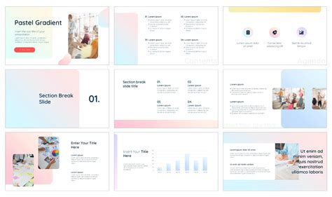 Pastel Gradient Free PowerPoint Template and Google Slides Theme