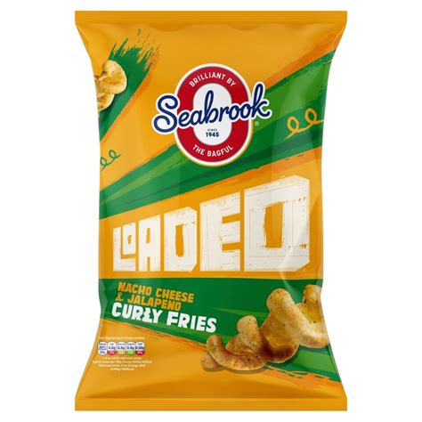 Seabrook Loaded Curly Nacho Cheese & Jalapeno Fires 100G - Tesco Groceries